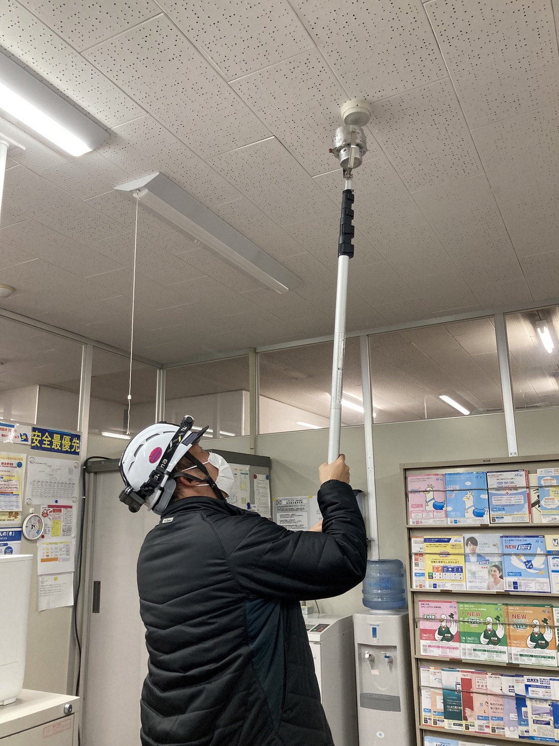 陸上消防設備の感知器点検